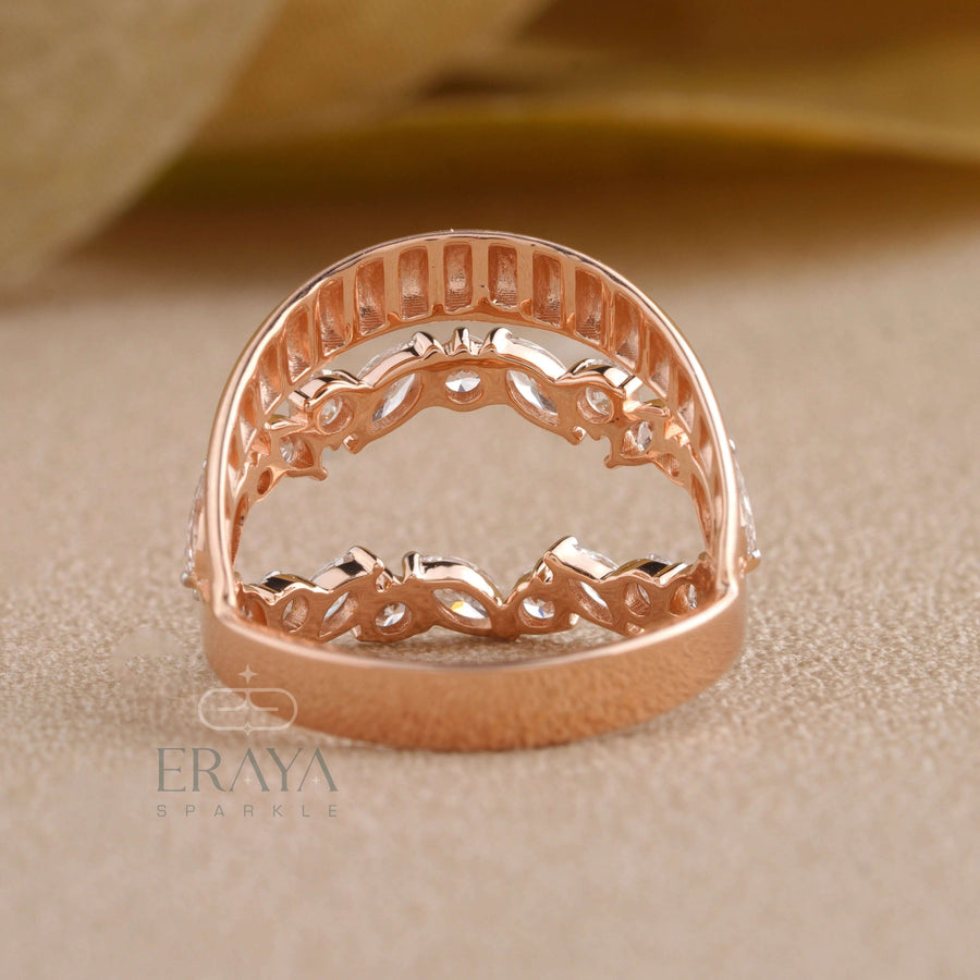 Nature-Inspired Lab-Grown Diamond Leaf Ring - Ring