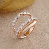 Nature-Inspired Lab-Grown Diamond Leaf Ring - Ring