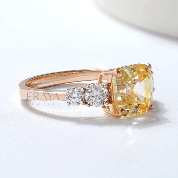 Emerald Cut Diamond Engagement Ring - Ring