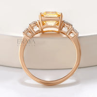 Emerald Cut Diamond Engagement Ring - Ring