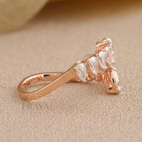 Unique Pear Shaped Diamond Ring - Ring