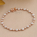 Vintage Cluster Adjustable diamond bracelet for women - 