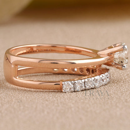 Elegant Solitaire Diamond Ring - erayasparkle