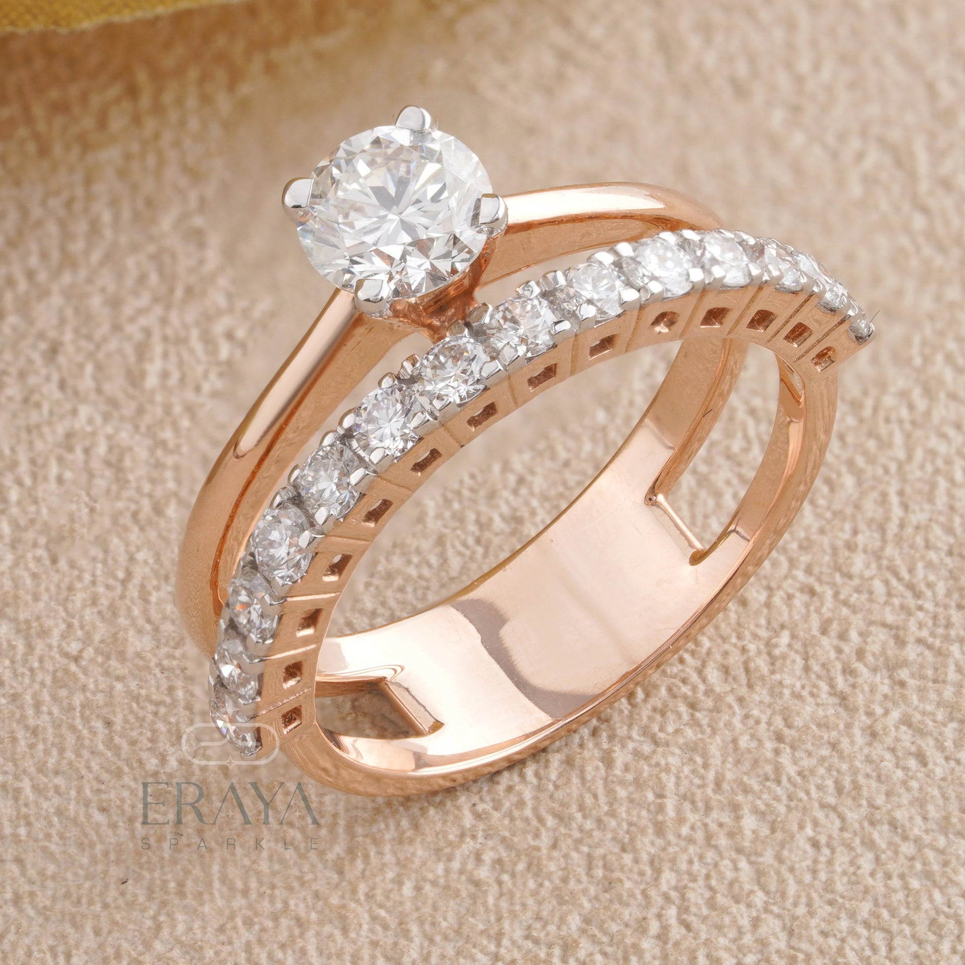 Elegant Solitaire Diamond Ring - erayasparkle