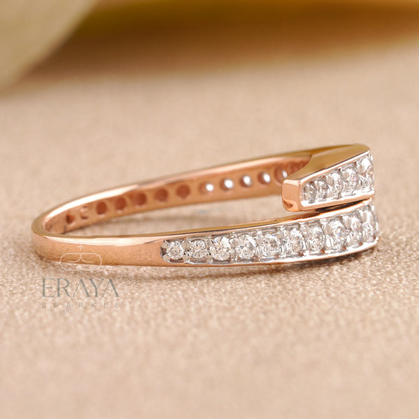 Unique Wrap Ring | Gold Engagement Band| - Ring