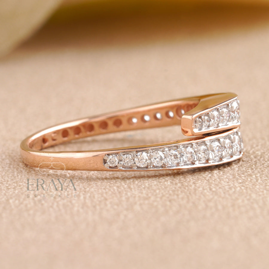 Unique Wrap Ring | Gold Engagement Band| - Ring