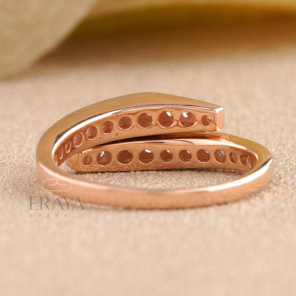 Unique Wrap Ring | Gold Engagement Band| - Ring