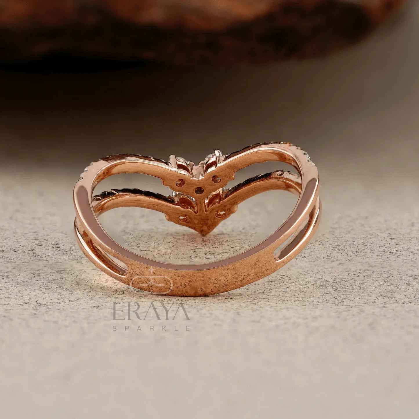 Bridal Split Band – Lab Diamond Ring - erayasparkle