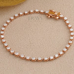 Dainty Tennis Bracelet with Lab-Grown Diamond - 
