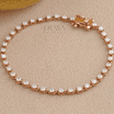 Dainty Tennis Bracelet with Lab-Grown Diamond - 