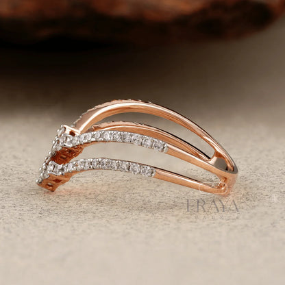 Bridal Split Band – Lab Diamond Ring - erayasparkle