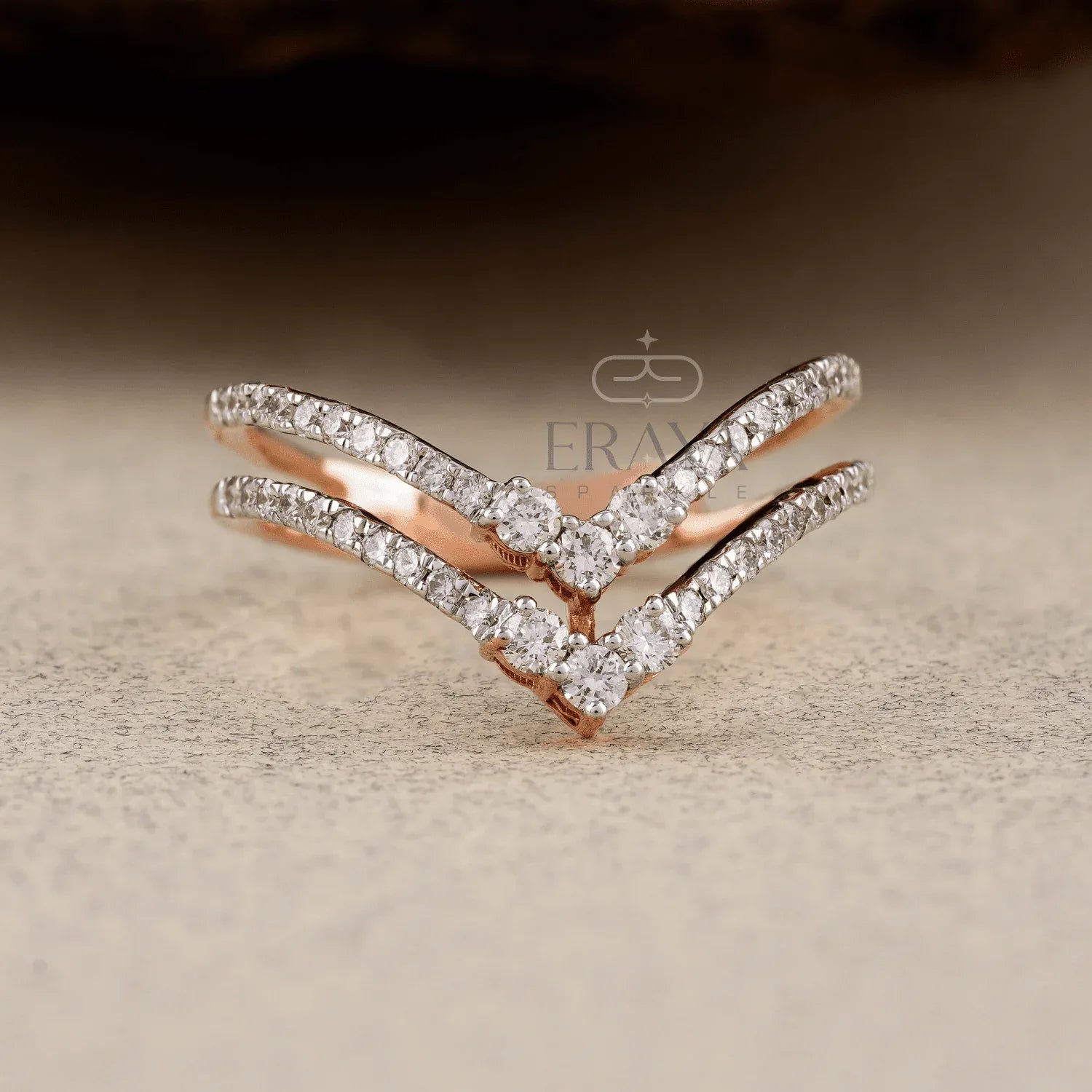 Bridal Split Band – Lab Diamond Ring - erayasparkle