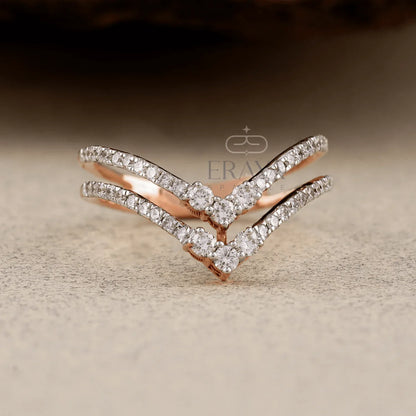 Bridal Split Band – Lab Diamond Ring - erayasparkle