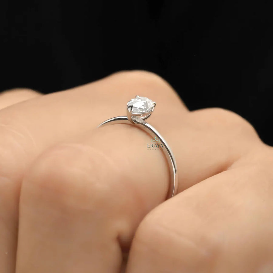 Teardrop Diamond Ring | Pear Solitaire