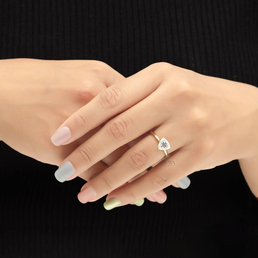 Trillion Cut Engagement Ring | 1.90 CT Diamond