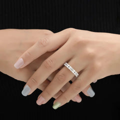 Emerald Diamond Ring – 4.80 CT Wedding Band