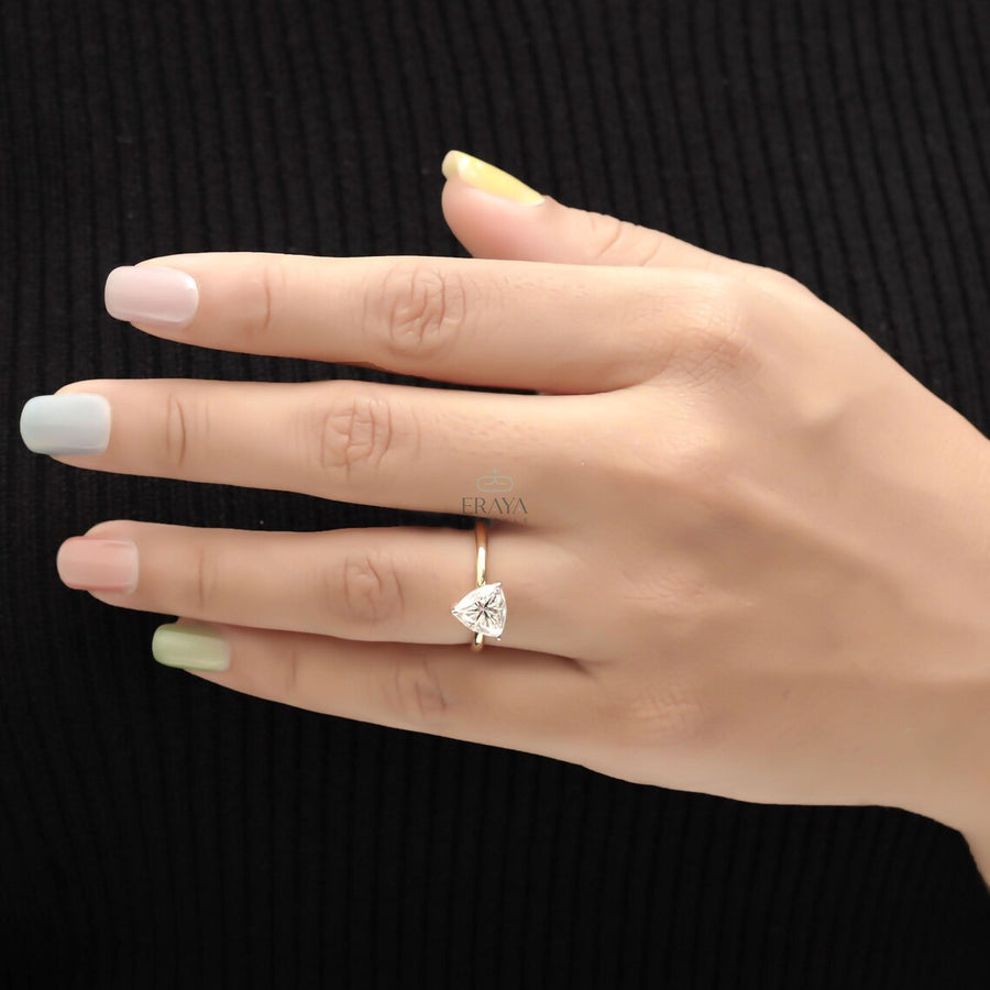 Trillion Cut Engagement Ring | 1.90 CT Diamond