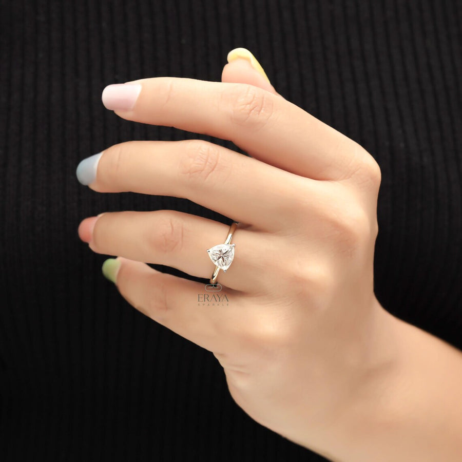 Trillion Cut Engagement Ring | 1.90 CT Diamond