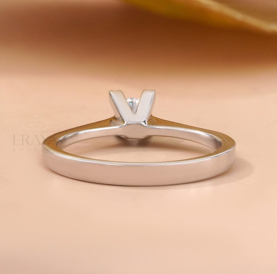 Solitaire Diamond Ring | Round Lab Grown Gold