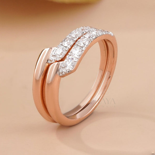 Double Row Diamond Ring|Promise Rings