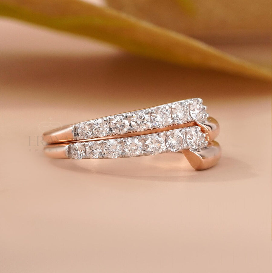 Double Row Diamond Ring|Promise Rings