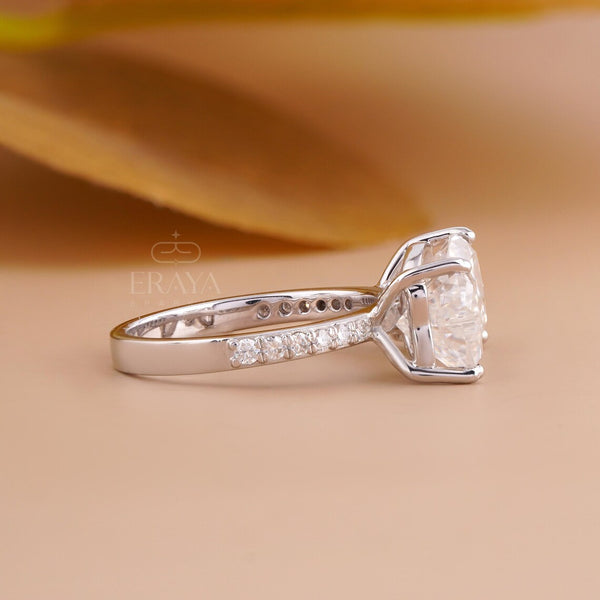 Lab Grown Rings Heart Bow Bridal Ring