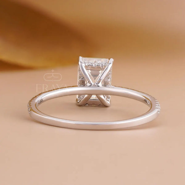 Emerald Engagement Rings Hidden Halo Luxury