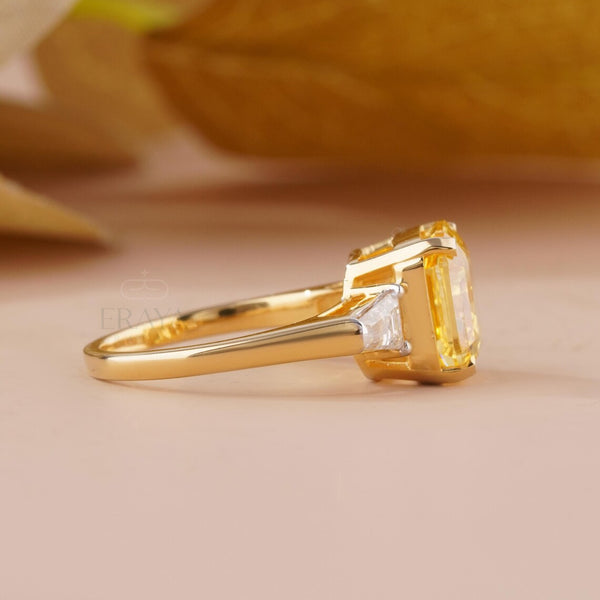 Diamond Ring Emerald | Victorian Gold Ring