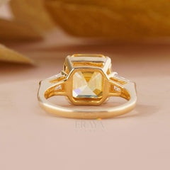 Diamond Ring Emerald | Victorian Gold Ring