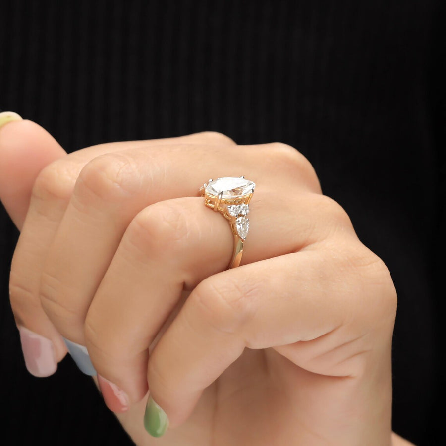 Marquise Diamond Ring Vintage Engagement