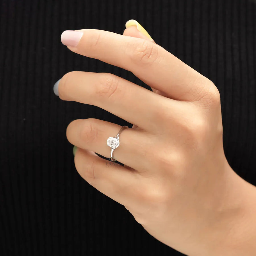 Oval Engagement Rings Classic Solitaire