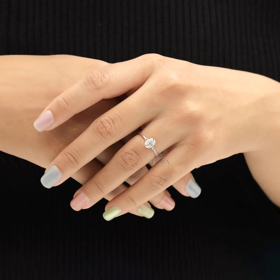 Oval Engagement Rings Classic Solitaire