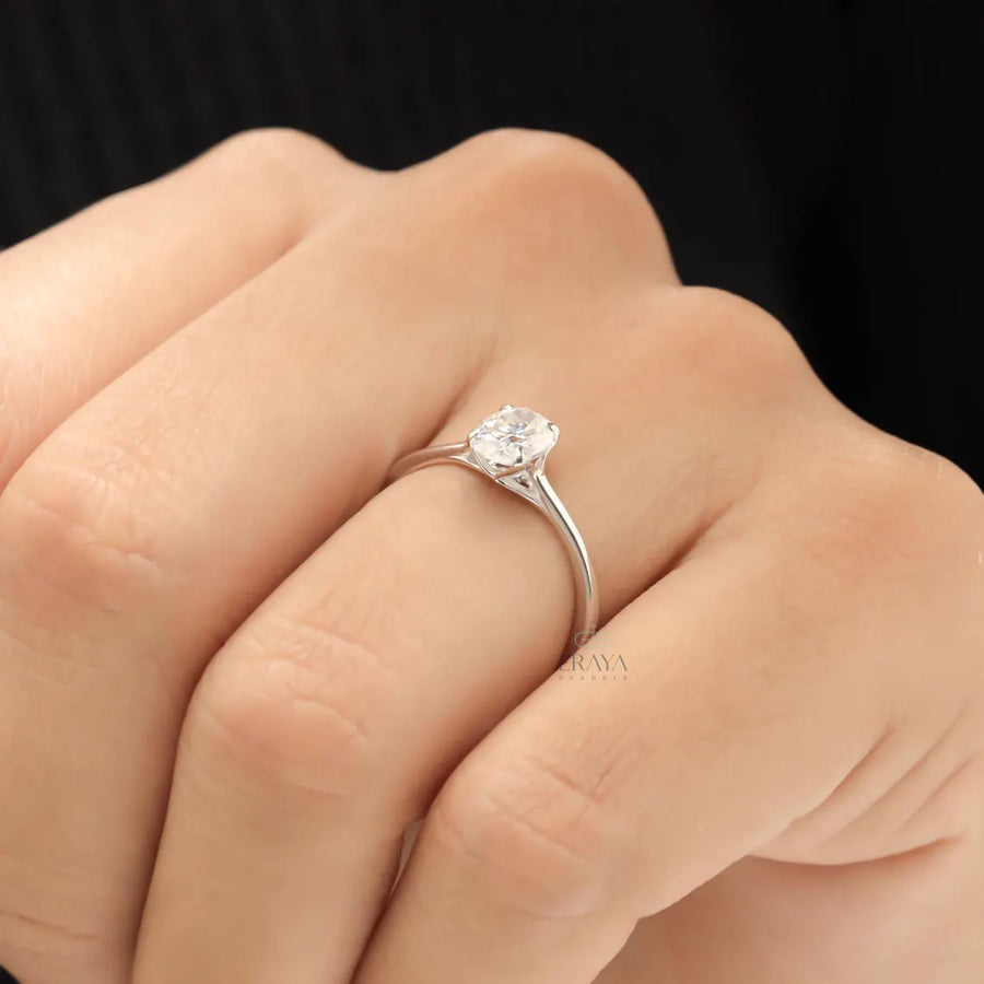 Oval Engagement Rings Classic Solitaire