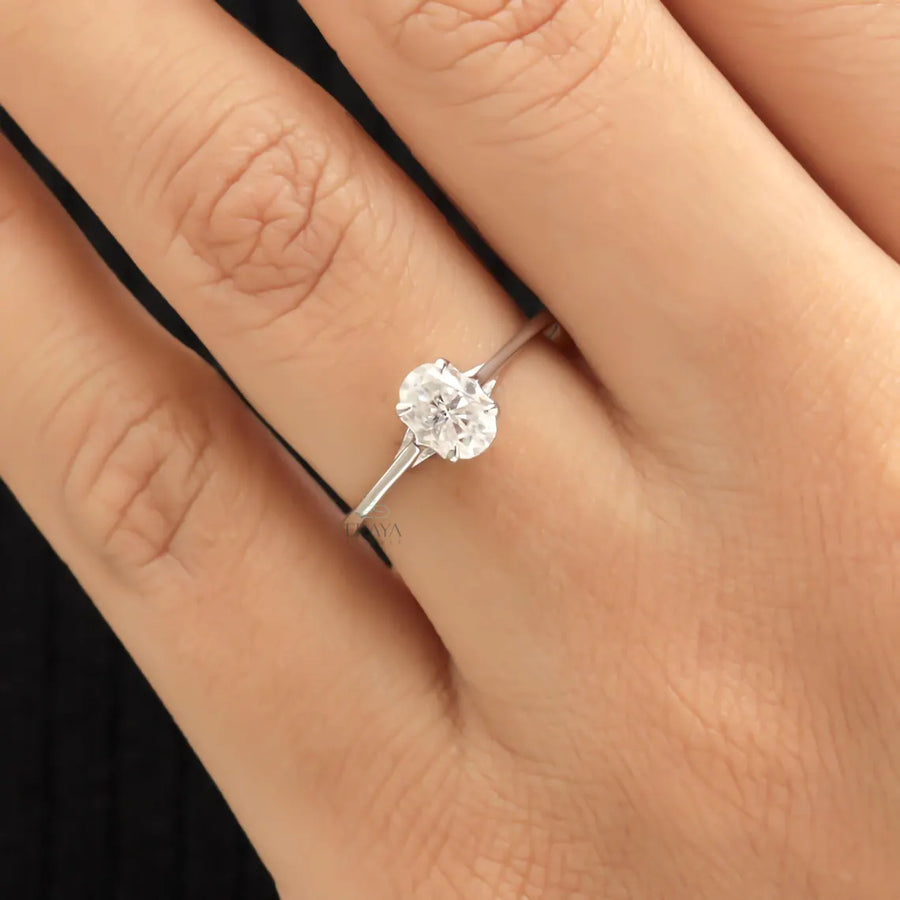 Oval Engagement Rings Classic Solitaire