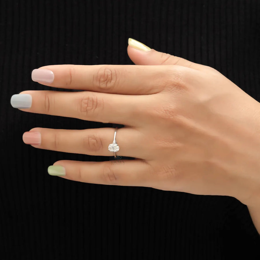 Oval Engagement Rings Classic Solitaire