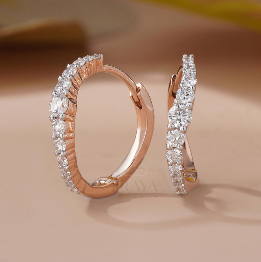 Luxury Diamond Hoop Earrings for Women