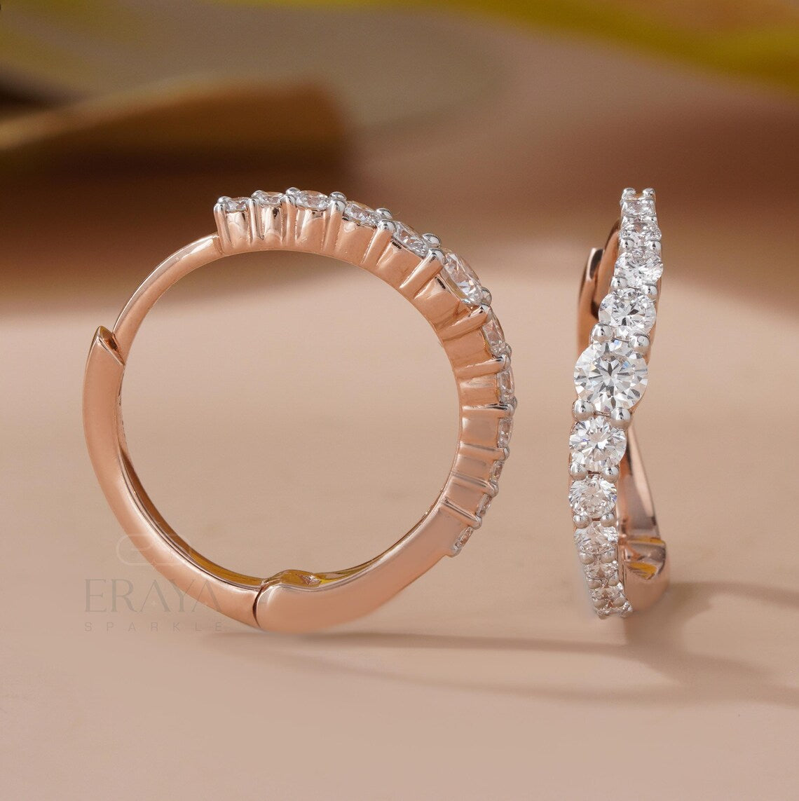 Luxury Diamond Hoop Earrings for Women