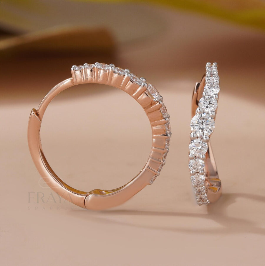 Luxury Diamond Hoop Earrings for Women