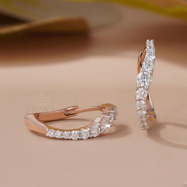 Luxury Diamond Hoop Earrings for Women