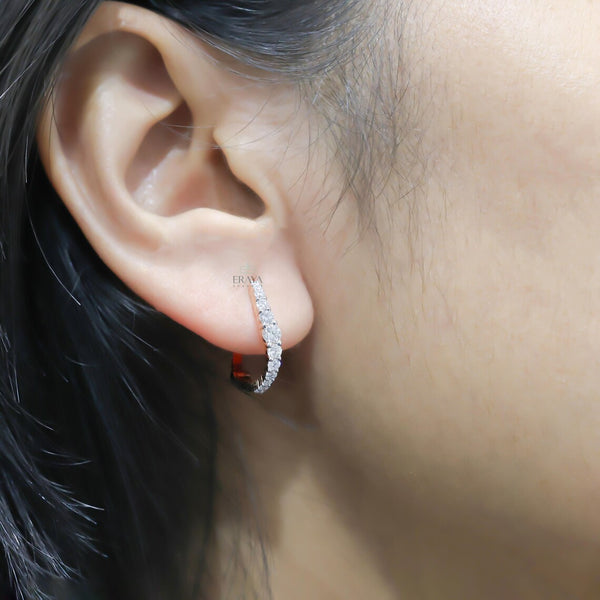 Luxury Diamond Hoop Earrings for Women