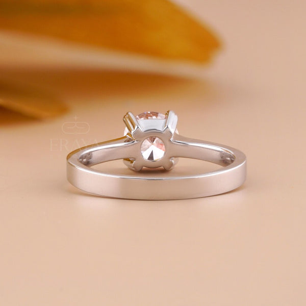 Solitaire Lab Diamond Ring | Round Four Prong