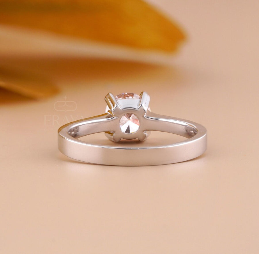 Solitaire Lab Diamond Ring | Round Four Prong