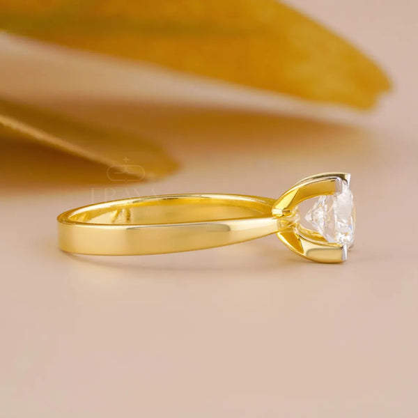 Round Solitaire Ring – 1.06 CT Lab Diamond