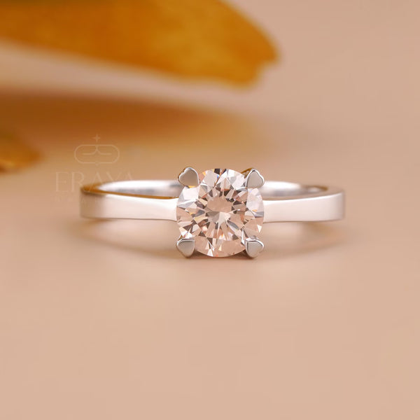 Solitaire Lab Diamond Ring | Round Four Prong