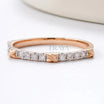 Modern Wedding Ring | Dainty Diamond Band