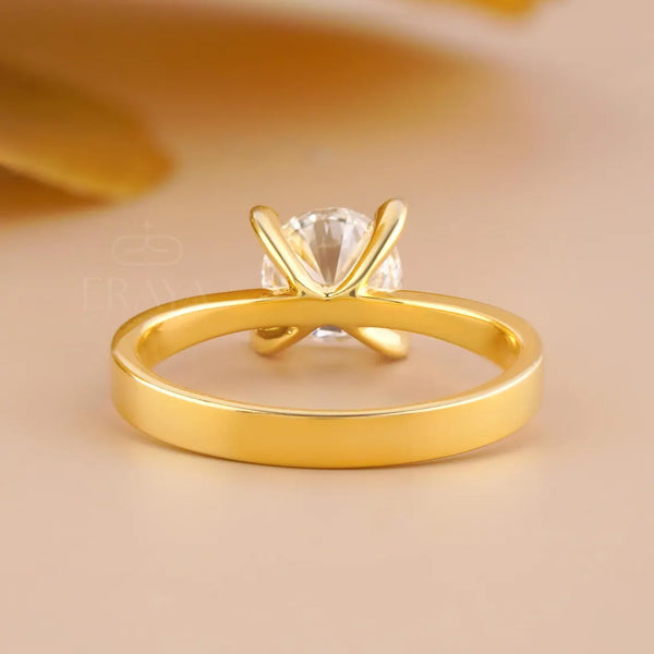 Round Solitaire Ring – 1.06 CT Lab Diamond