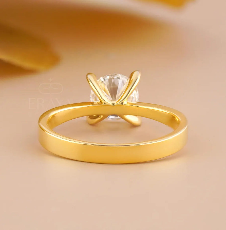 Round Solitaire Ring – 1.06 CT Lab Diamond