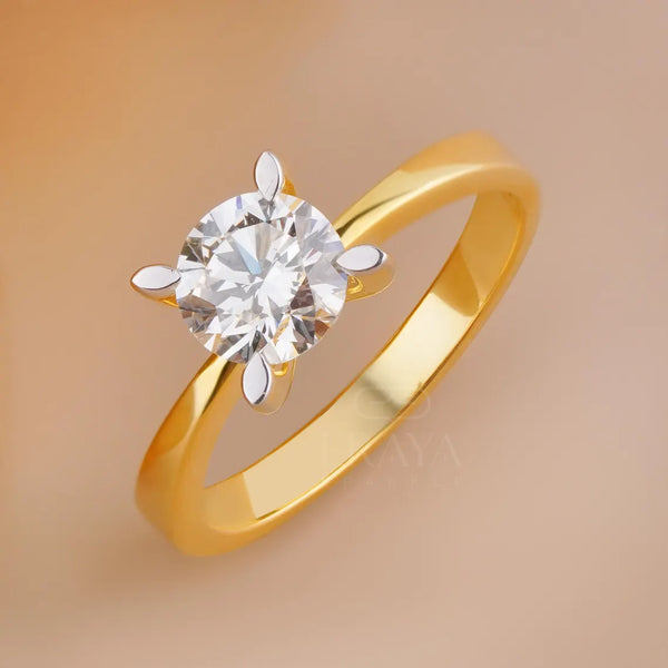 Round Solitaire Ring – 1.06 CT Lab Diamond