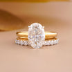 Oval Engagement Ring with Lab Diamond