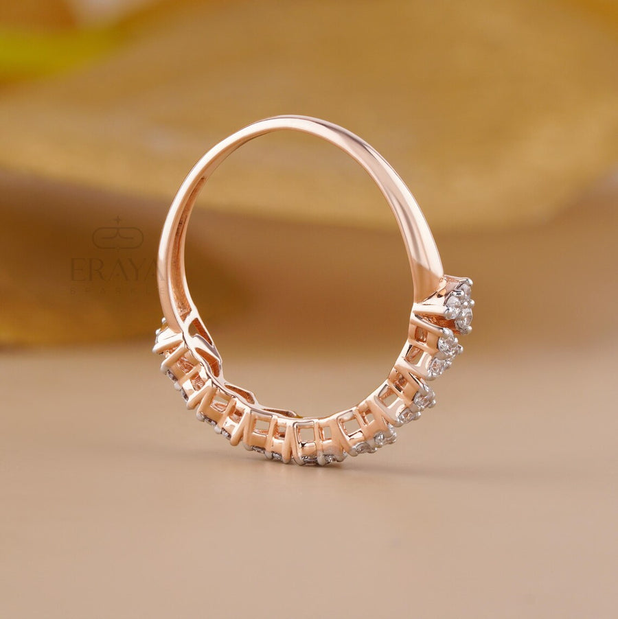 Rose Gold Stackable Band – Lab Diamond Ring